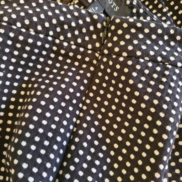 Talbots‎ Black White polka dot Chatham Ankle pants Size 4 - Picture 9 of 9